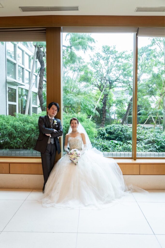 ヒルトン東京お台場 結婚式 ウェディングドレス レンタル先輩花嫁様