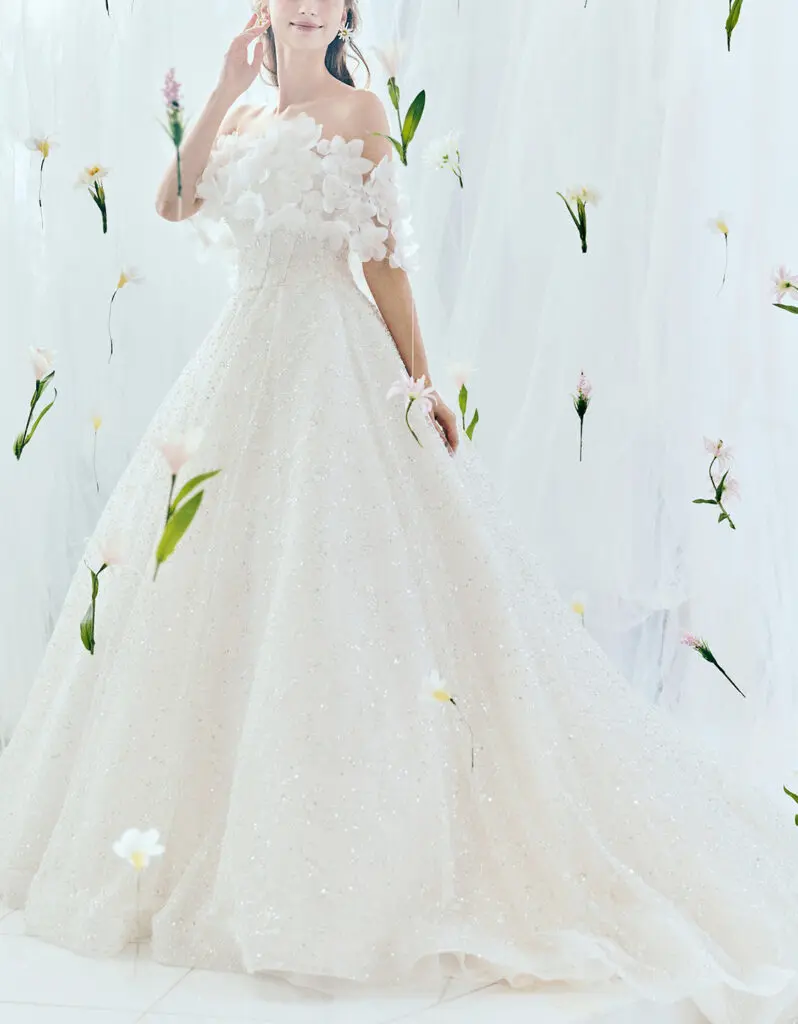 キヨコハタ ウエディングドレス【KH-0037】5号～15号 KIYOKO HATA