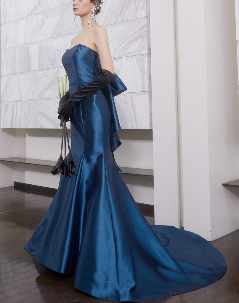 マーメイドカラードレスブルー