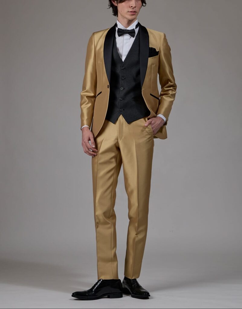 フォルテクラウディアタキシード【FK-2108】カラードレスとコーディネート