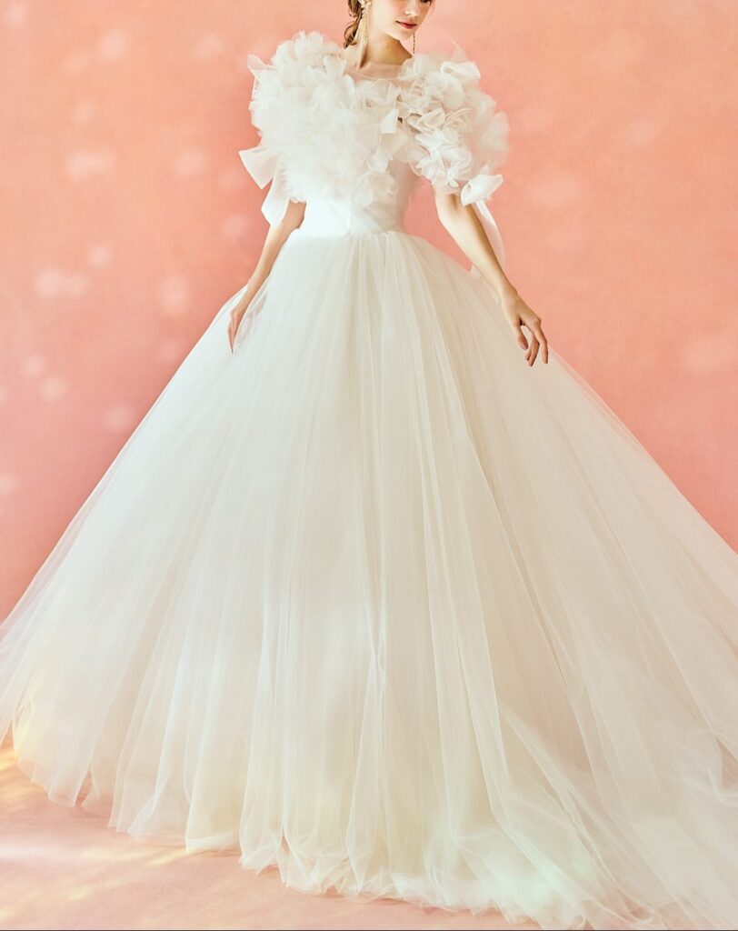 キヨコハタ ウエディング ドレス レンタル【KH-0032】ふわんふわんドレス