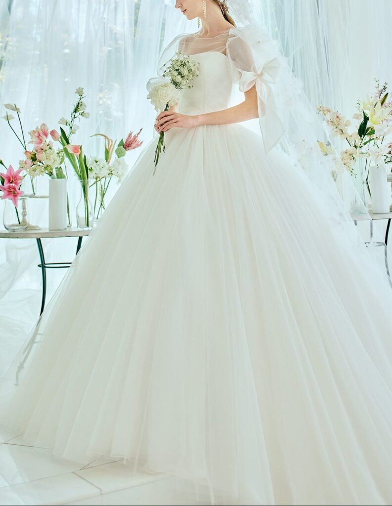 キヨコハタ ウエディング ドレス レンタル【KH-0032】ふわんふわんドレス