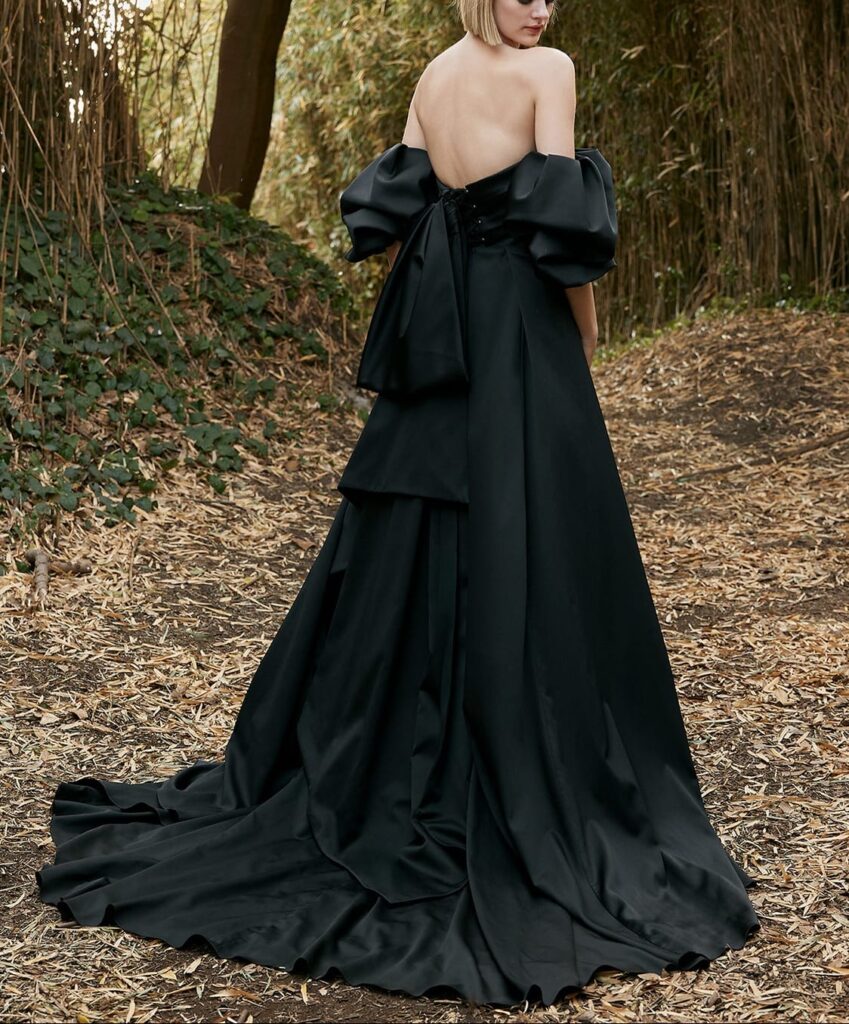 クランネ カラードレスブラック【KNE0016】5号～15号 可憐なモード