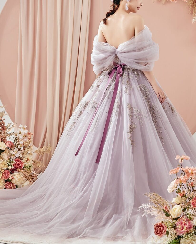 Lulu felice×eggfilm ラベンダーカラードレス【LU-1016】7〜15号