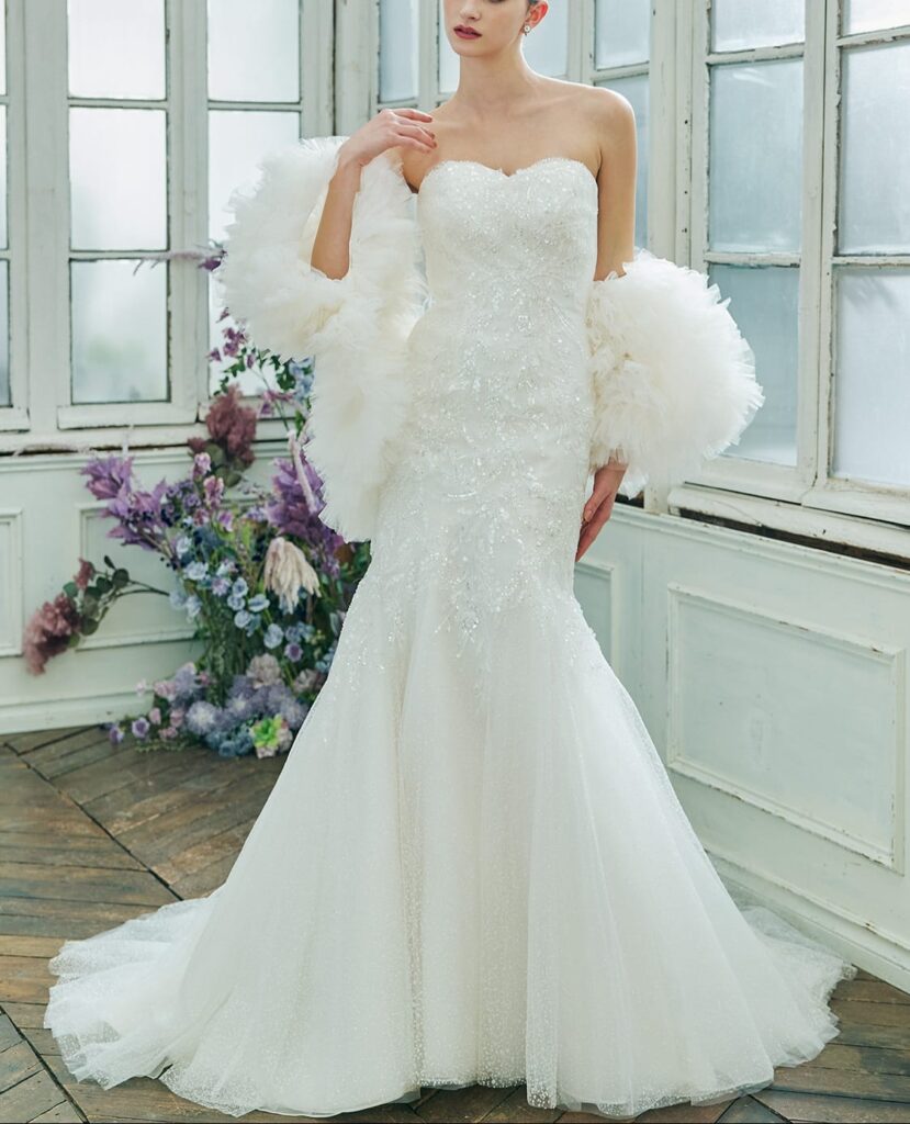 プラコレ&ドレシーコラボドレス【BRI1501】ホテル挙式マーメイドドレス