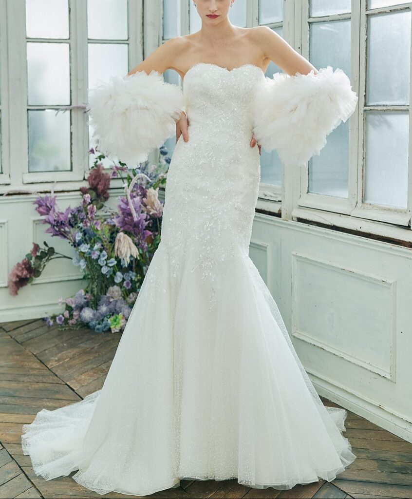 プラコレ&ドレシーコラボドレス【BRI1501】ホテル挙式マーメイドドレス