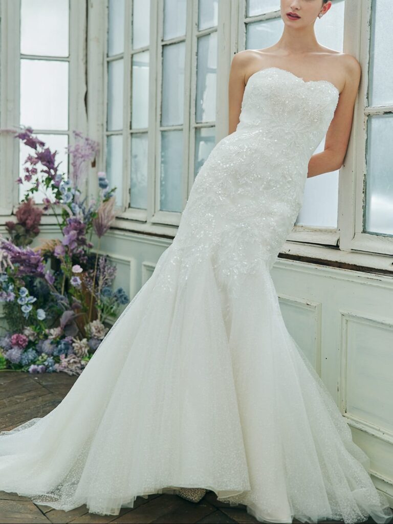 プラコレ&ドレシーコラボドレス【BRI1501】ホテル挙式マーメイドドレス