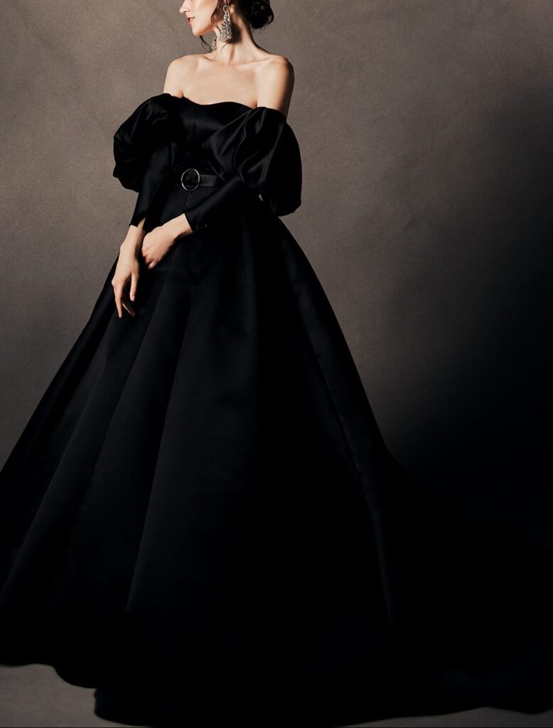 Delafore（デラフォーレ）カラードレスブラック【DE-0003】シンプル＆クールが魅力