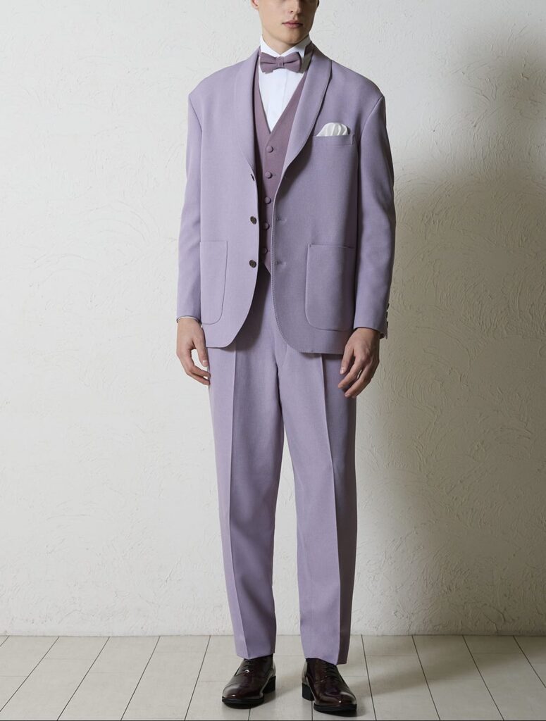 ORIGINAL BRAND タキシード【KLD2001グレイッシュパープル】上品なコーデを楽しむ