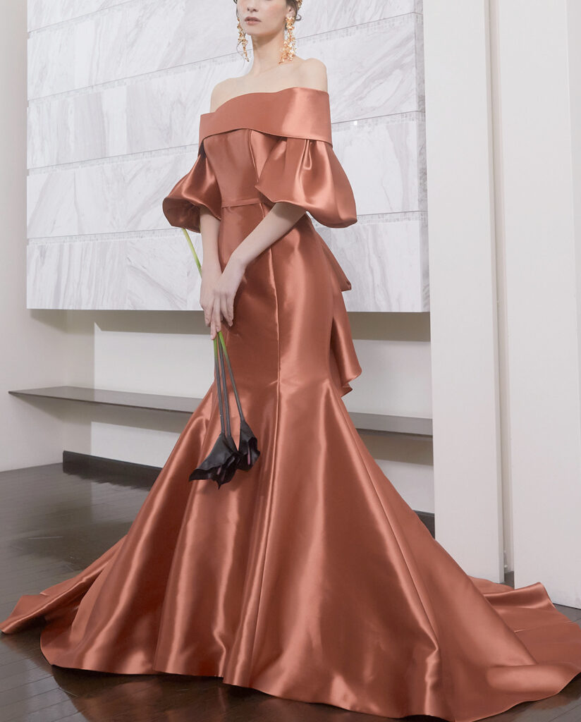 brilliantayu ドレス【BRI0064テラコッタ】マーメイドカラードレス